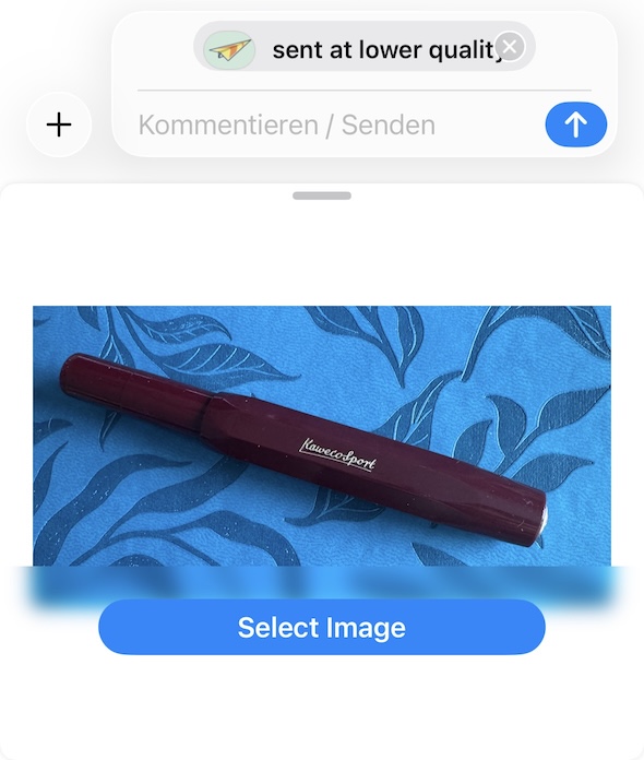Finished iMessage app message in a conversation