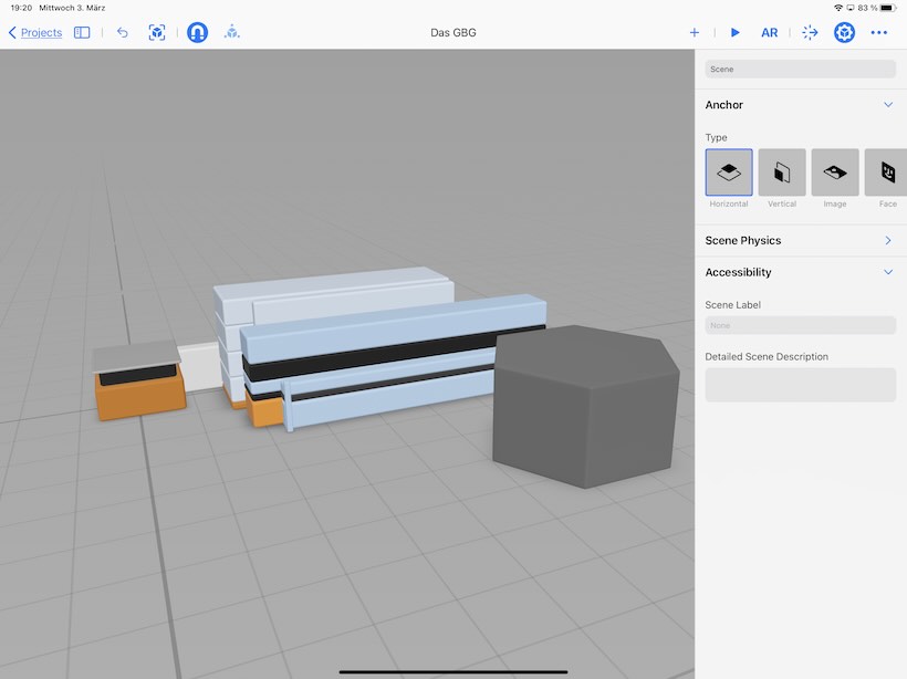 3D model from the Swift Student Challenge 2021 project
